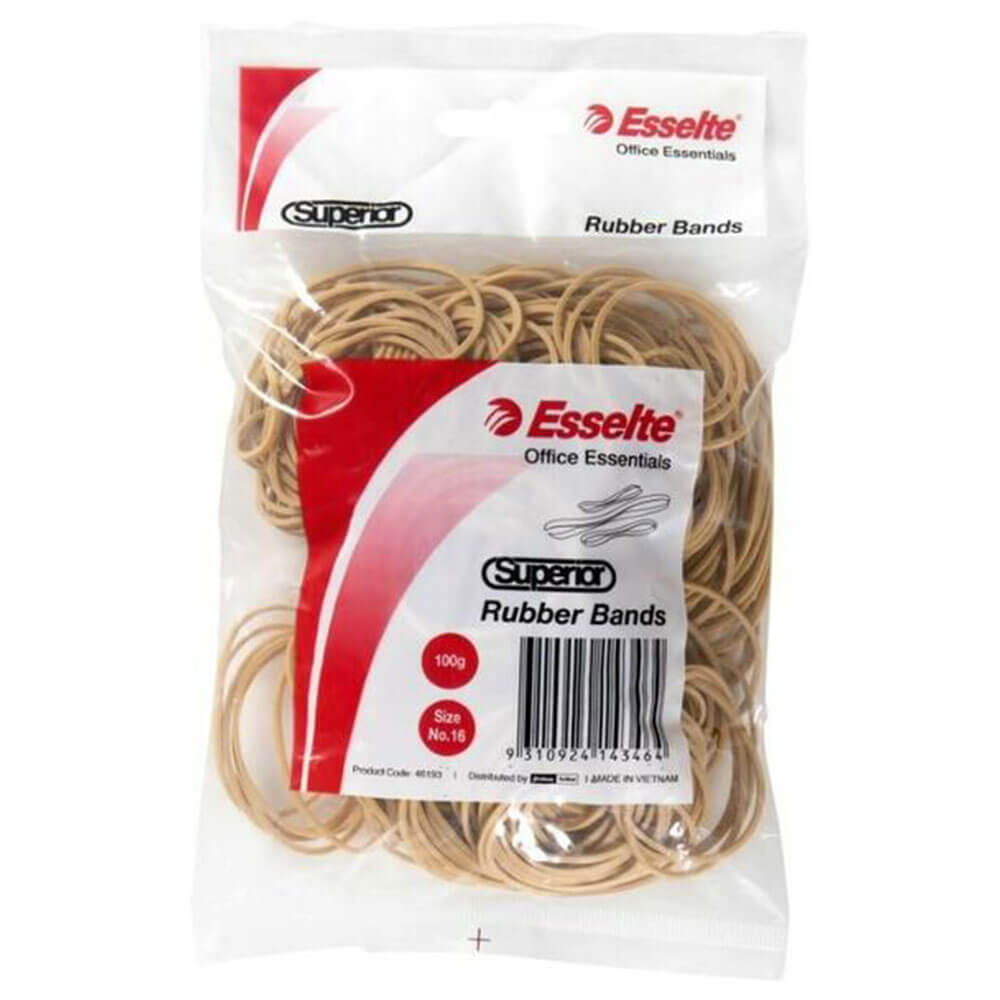 Esselte Superior Rubber Bands in Bag 100g