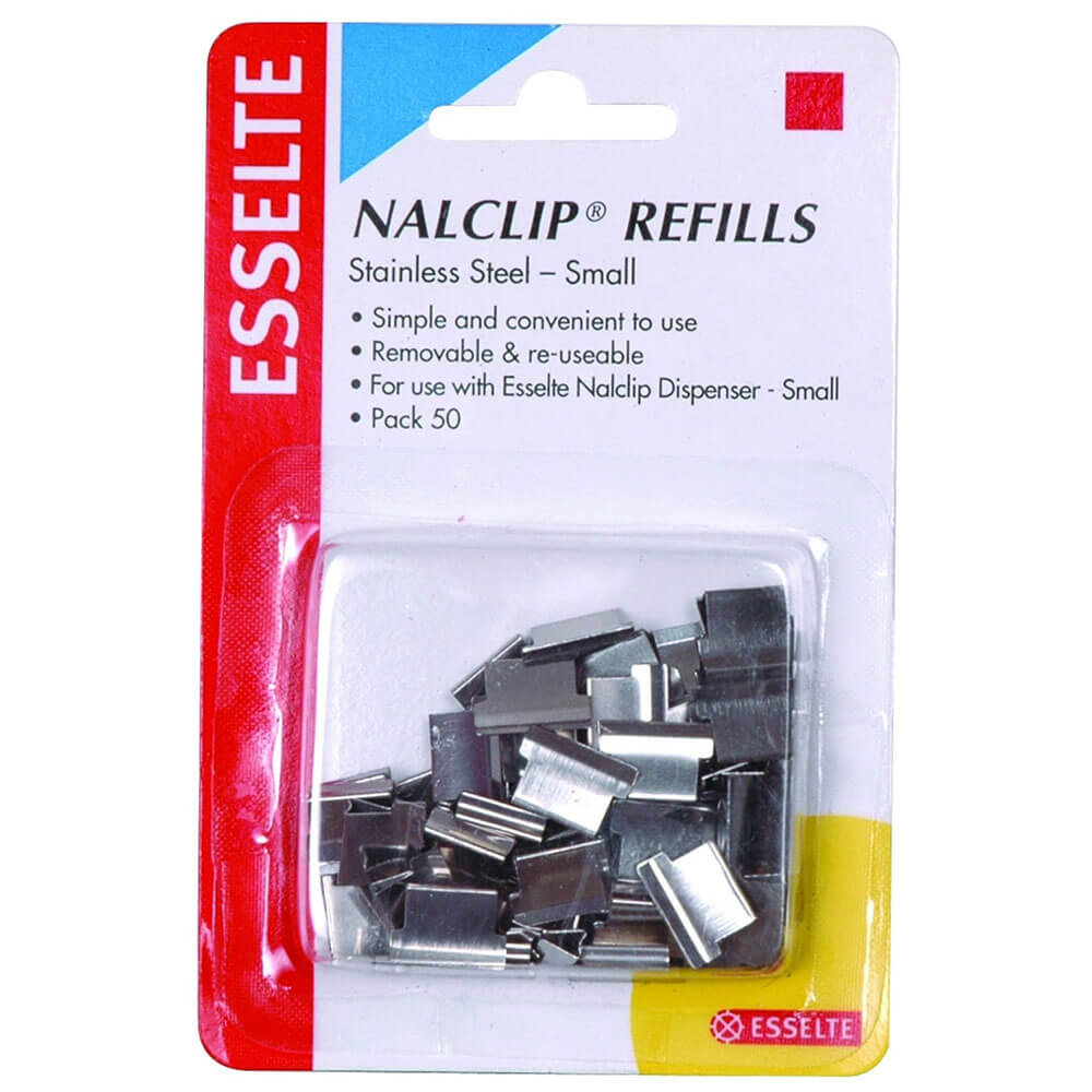 Esselte Stainless Steel Nalclip Refills