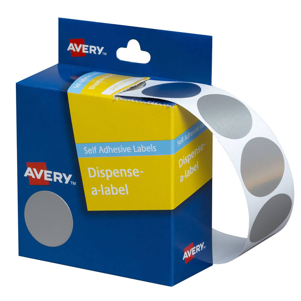 Étiquettes de points auto-adhésives Avery 24 mm (250pcs)