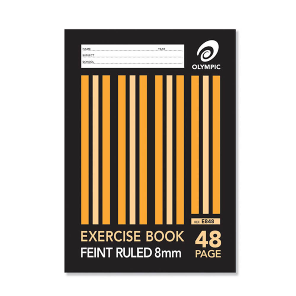 Olympic A4 8mm Ruled Exercise Book (Pack of 20)