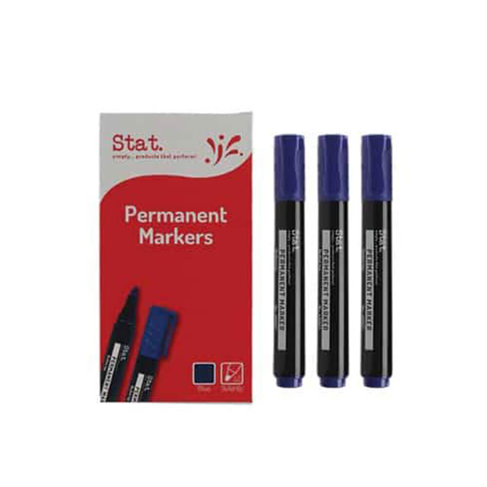 Stat 2.0mm Bullet Nib Permanent Marker 12pcs