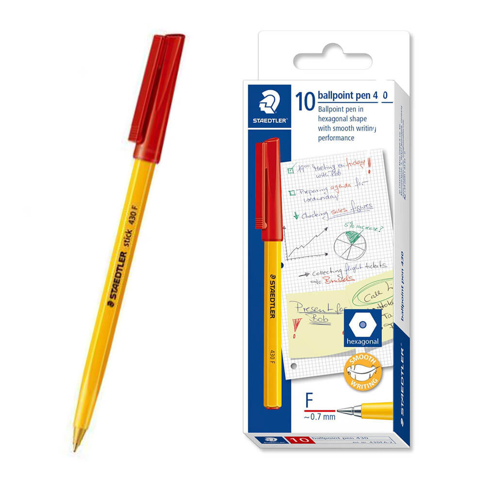 Staedtler Stick Fine Ballpoint (doos van 10)