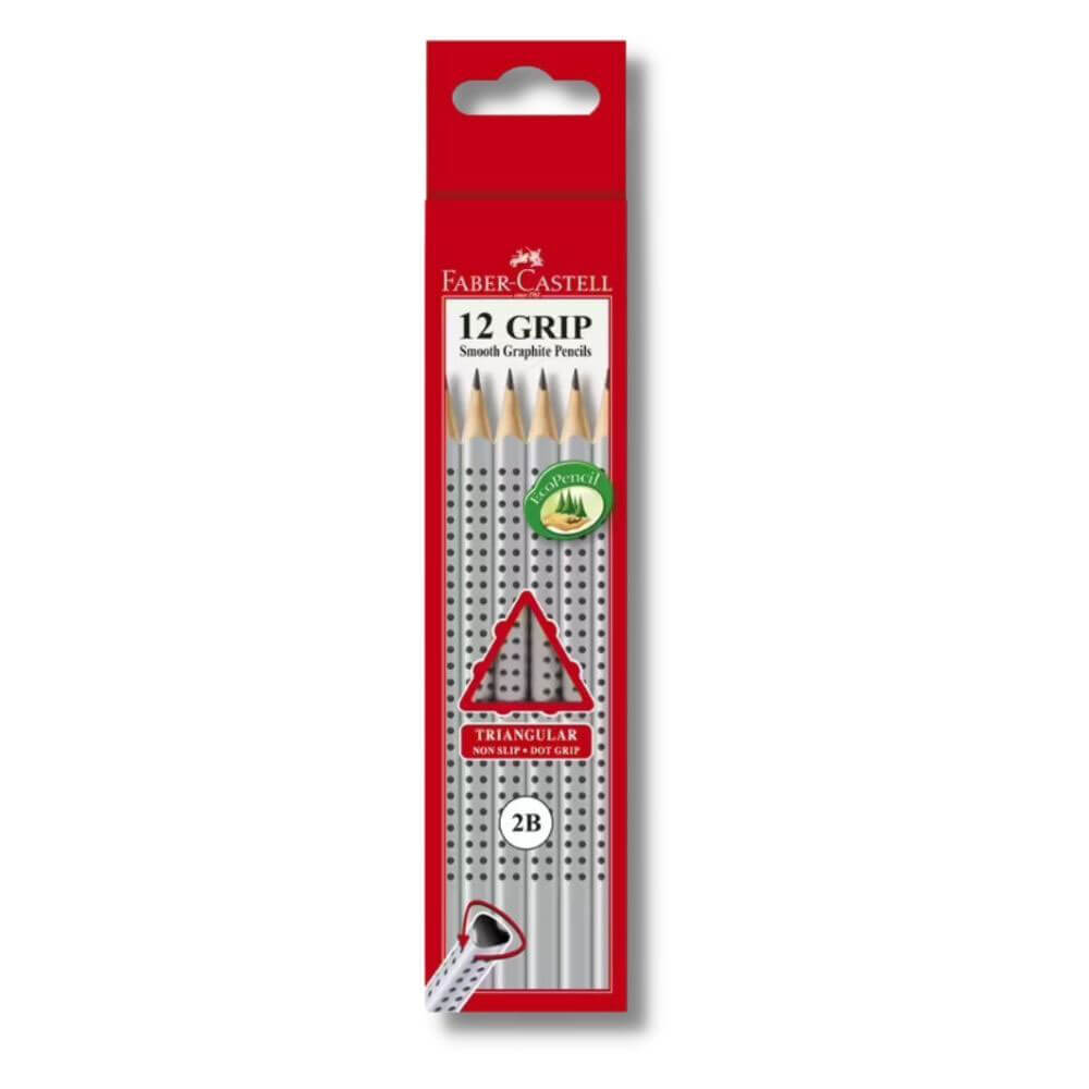 Faber-Castell Triangular Dot Grip Lead Lápis 12pcs