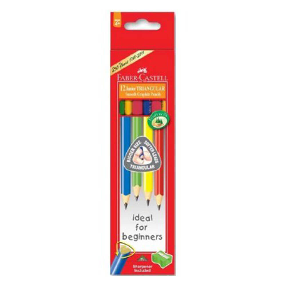 Faber-Castell Triangolare Junior Grip Lead Pencil 12pcs