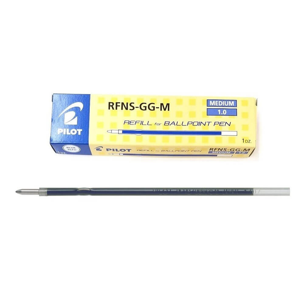 Pilot RFNS-GG udtrækkelig medium spids Pen Refill 12pcs