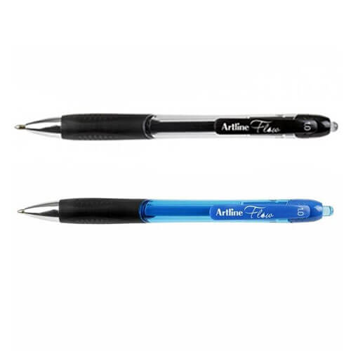 Artline Flow Retractable Pen 1.0mm (Box of 12)