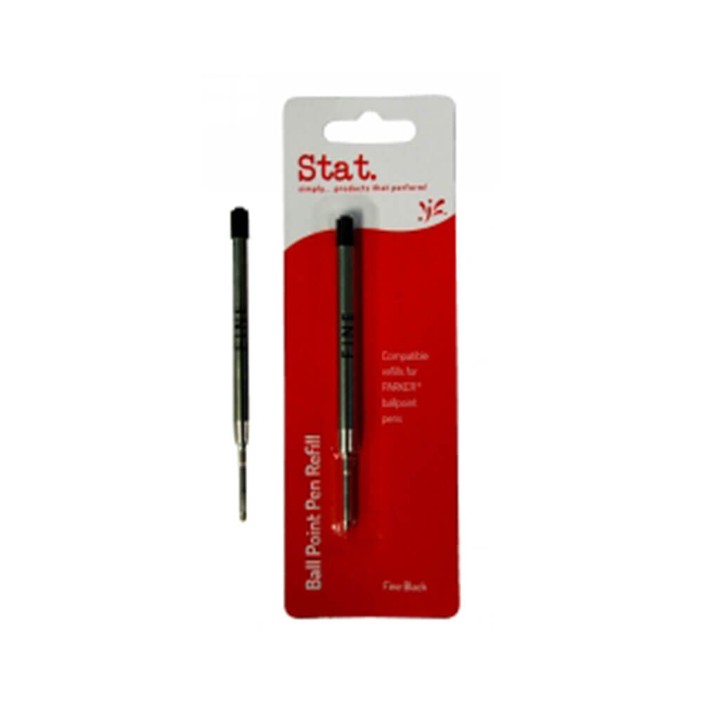 Stat Parker Fine Ballpoint Pen recarga (paquete de 10)