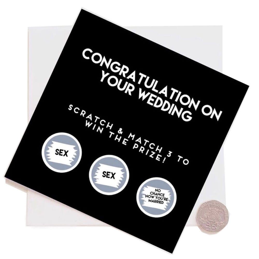 Filthy Sentiments Congratulations /No Sex Scratch Card